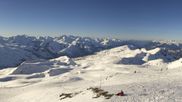 Archived webcam image showing Les 3 Vallées - Le Menuires Roc des 3 Marches on 26 Feb 2026 at 16:55