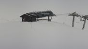 Archived webcam image showing Les 3 Vallées - Le Menuires Roc des 3 Marches on 22 Mar 2026 at 08:50