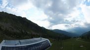 Archived webcam image showing Hauser Kaibling (Styria) - Top station chairlift 'Alm 6er' on 21 Jul 2026 at 18:57