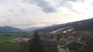 Archived webcam image showing Panoramic view from hotel Herrschaftstaverne towards village Haus im Ennstal, Styria on 13 Apr 2026 at 08:16