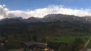 Archived webcam image showing Panoramic view from hotel Herrschaftstaverne towards village Haus im Ennstal, Styria on 21 Apr 2026 at 16:47