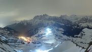 Archived webcam image showing Portes du Soleil - Top station Grand Conche on 12 Apr 2026 at 00:04
