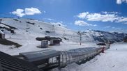 Archived webcam image showing Les 3 Vallées - Base station Val Thorens on 25 Apr 2026 at 16:36