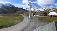 Archived webcam image showing Les 3 Vallées - Base station Val Thorens on 8 Jun 2026 at 08:56