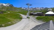 Archived webcam image showing Les 3 Vallées - Base station Val Thorens on 6 Jul 2026 at 14:38