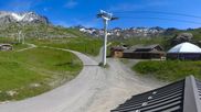 Archived webcam image showing Les 3 Vallées - Base station Val Thorens on 6 Jul 2026 at 16:38