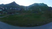 Archived webcam image showing Les 3 Vallées - Base station Val Thorens on 3 Aug 2026 at 07:52