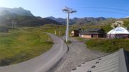Archived webcam image showing Les 3 Vallées - Base station Val Thorens on 3 Aug 2026 at 08:52