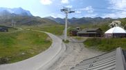 Archived webcam image showing Les 3 Vallées - Base station Val Thorens on 3 Aug 2026 at 10:52