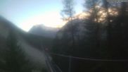 Archived webcam image showing Grächen - Suspension Bridge on 28 May 2026 at 06:17