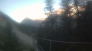 Archived webcam image showing Grächen - Suspension Bridge on 19 Jun 2026 at 06:06