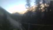 Archived webcam image showing Grächen - Suspension Bridge on 19 Jun 2026 at 07:06