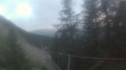 Archived webcam image showing Grächen - Suspension Bridge on 6 Aug 2026 at 07:53