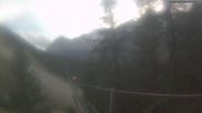 Archiviertes Webcam Bild: Grächen: Blick auf Charles Kuonen Hängebrücke am 26.08.2026 um 18:14 Uhr
