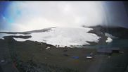 Archived webcam image showing Summerskicenter Galdhoppingen - Base Station on 7 Aug 2026 at 07:15