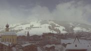 Archived webcam image showing View over Saalbach - Alpinresort on 27 Mar 2026 at 12:54