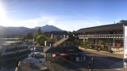 Archived webcam image showing Wolfgangsee: jetty and rack railway station on 15 Oct 2026 at 16:09
