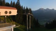 Archived webcam image showing Panorama Astberg - SkiWelt Wilder Kaiser on 3 Aug 2026 at 06:03