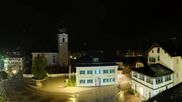 Archived webcam image showing Strobl: Panoramic view on 14 Oct 2026 at 00:58