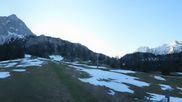 Archived webcam image showing Ehrwalder Alm - Panorama on 27 Apr 2026 at 06:19