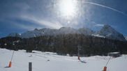 Archived webcam image showing Ehrwalder Alm - Panorama on 26 Feb 2026 at 12:53