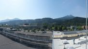 Archived webcam image showing Panoramic view of Innsbruck Airport on 10 Aug 2026 at 10:56