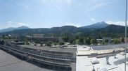 Archived webcam image showing Panoramic view of Innsbruck Airport on 10 Aug 2026 at 12:56