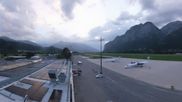 Archived webcam image showing Panoramic view of Innsbruck Airport on 10 Aug 2026 at 20:56