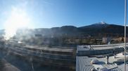 Archived webcam image showing Panoramic view of Innsbruck Airport on 26 Feb 2026 at 08:57