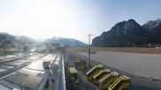 Archived webcam image showing Panoramic view of Innsbruck Airport on 26 Feb 2026 at 16:57