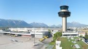Archived webcam image showing Panoramic view of Salzburg Airport on 23 Apr 2026 at 08:34