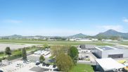 Archived webcam image showing Panoramic view of Salzburg Airport on 23 Apr 2026 at 14:34