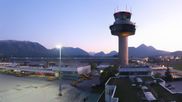Archived webcam image showing Panoramic view of Salzburg Airport on 23 Apr 2026 at 20:34