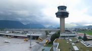 Archived webcam image showing Panoramic view of Salzburg Airport on 14 Jun 2026 at 07:03