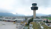 Archived webcam image showing Panoramic view of Salzburg Airport on 14 Jun 2026 at 12:03
