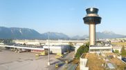 Archived webcam image showing Panoramic view of Salzburg Airport on 3 Aug 2026 at 07:06