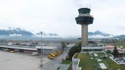 Archived webcam image showing Panoramic view of Salzburg Airport on 17 Sep 2026 at 10:51