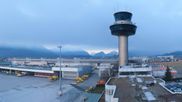 Archived webcam image showing Panoramic view of Salzburg Airport on 4 Mar 2026 at 07:51