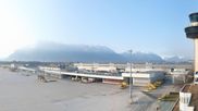 Archived webcam image showing Panoramic view of Salzburg Airport on 4 Mar 2026 at 08:51