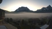 Archived webcam image showing Zugspitze view - Hotel Post on 9 Apr 2026 at 06:19