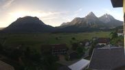 Archived webcam image showing Zugspitze view - Hotel Post on 8 Jun 2026 at 07:25