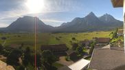 Archived webcam image showing Zugspitze view - Hotel Post on 8 Jun 2026 at 08:25