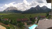 Archived webcam image showing Zugspitze view - Hotel Post on 8 Jun 2026 at 14:25
