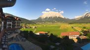 Archiviertes Webcam Bild: Hotel Post Lermoos: Zugspitze am 12.07.2026 um 18:38 Uhr