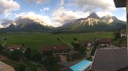 Archived webcam image showing Zugspitze view - Hotel Post on 21 Jul 2026 at 18:44