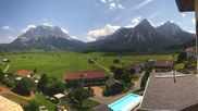 Archived webcam image showing Zugspitze view - Hotel Post on 21 Jul 2026 at 12:44