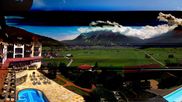 Archived webcam image showing Zugspitze view - Hotel Post on 7 Aug 2026 at 12:35