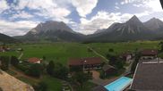 Archived webcam image showing Zugspitze view - Hotel Post on 28 Aug 2026 at 12:07