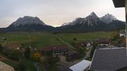 Archived webcam image showing Zugspitze view - Hotel Post on 23 Oct 2026 at 08:00