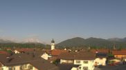 Archived webcam image showing Alpine World Karwendel - Krün on 28 May 2026 at 07:04